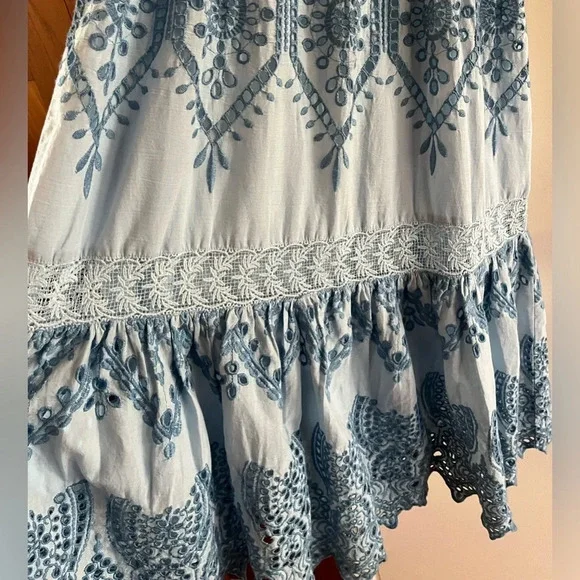 BELL by Alicia Bell Smocked Eyelet Midi Dress - Picture 6 of 10